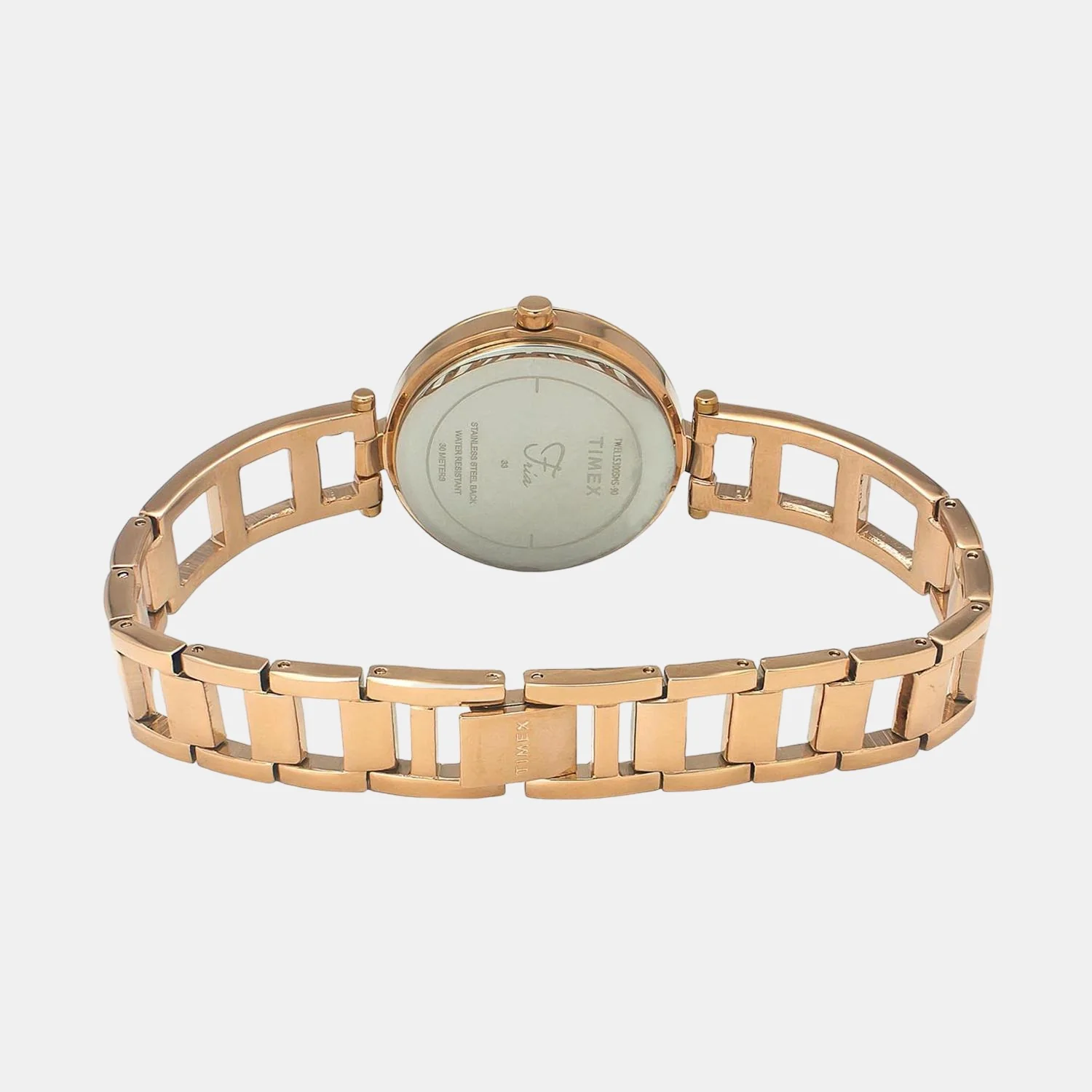 Fria Women Quartz Rose Gold Dial Analog Stainless Steel Watch TWEL15300 - Image 3