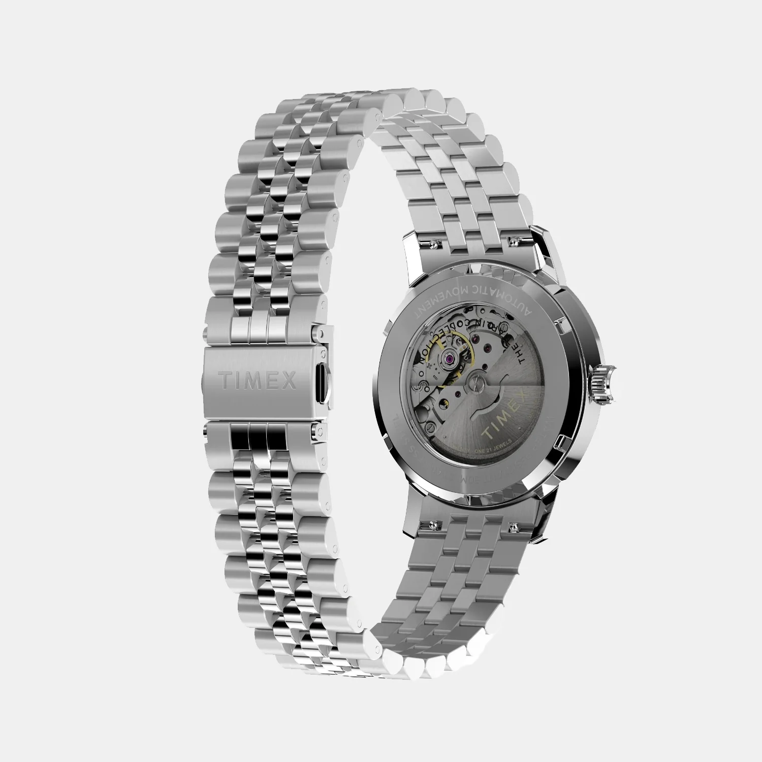 Marlin Men Automatic Black Dial Analog Stainless Steel Watch TW2W93200UJ - Image 4