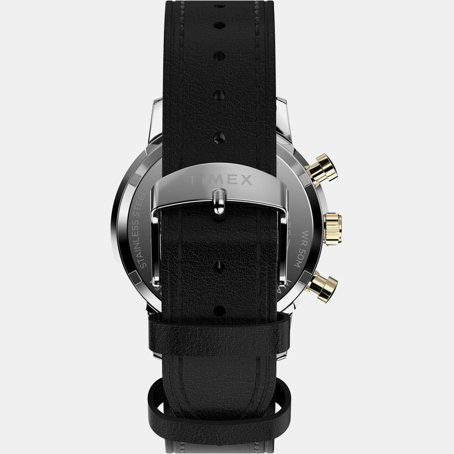 Marlin Men Quartz Black Dial Chronograph Leather Watch TWEG26715 - Image 5
