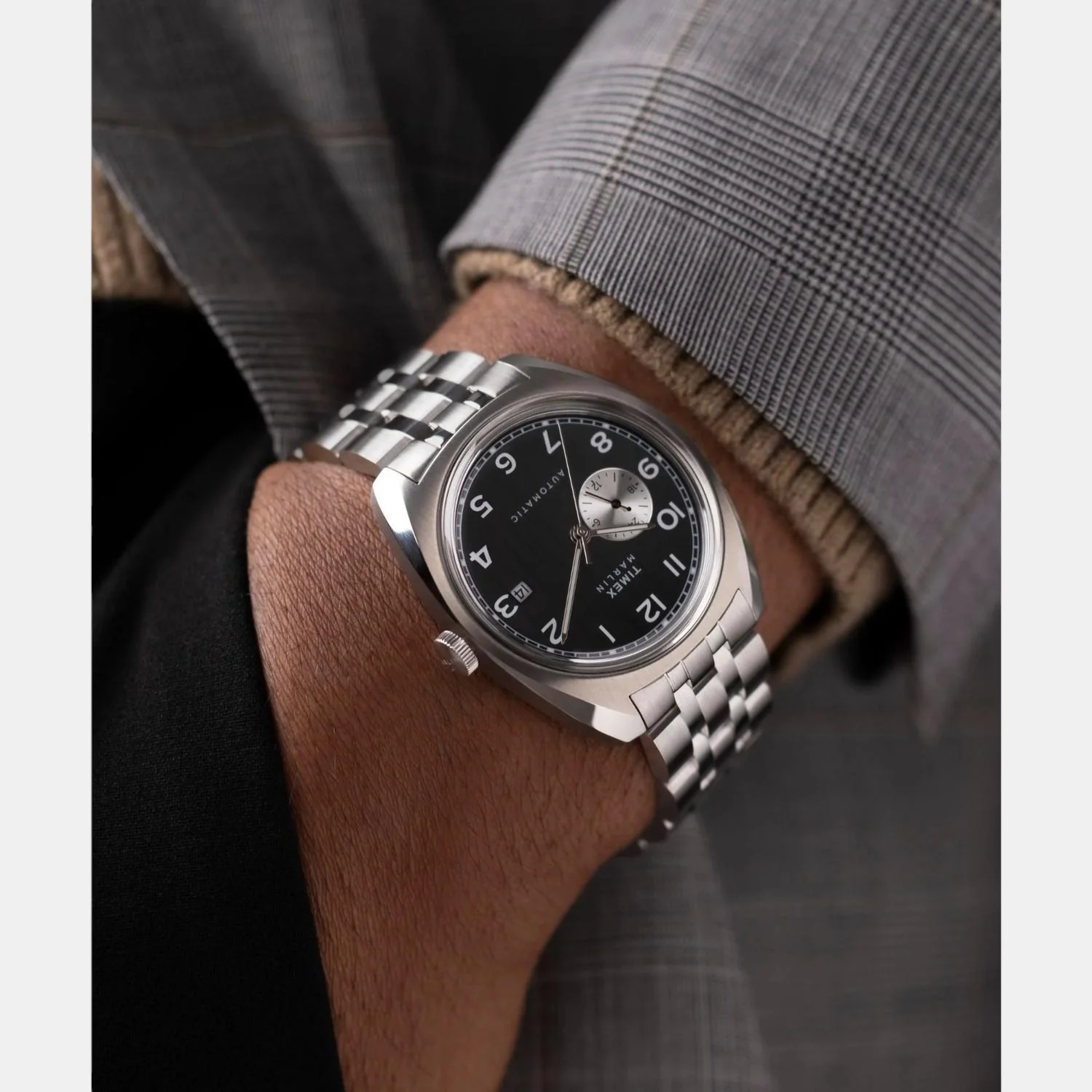 Men Automatic Black Dial Analog Stainless Steel Watch TW2W58800UJ - Image 3