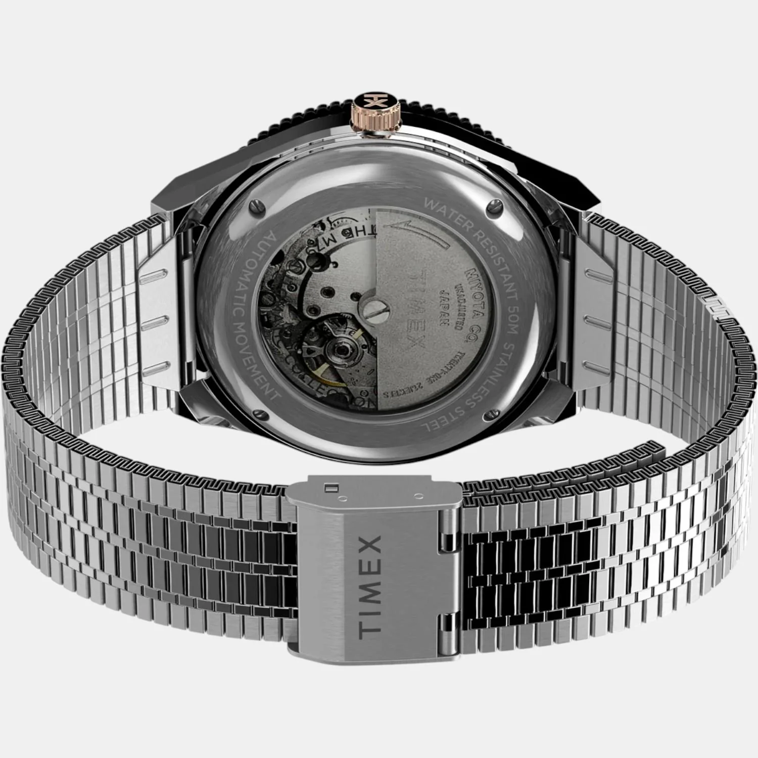 Men Automatic Brown Dial Analog Stainless Steel Watch TW2U96900U9 - Image 3