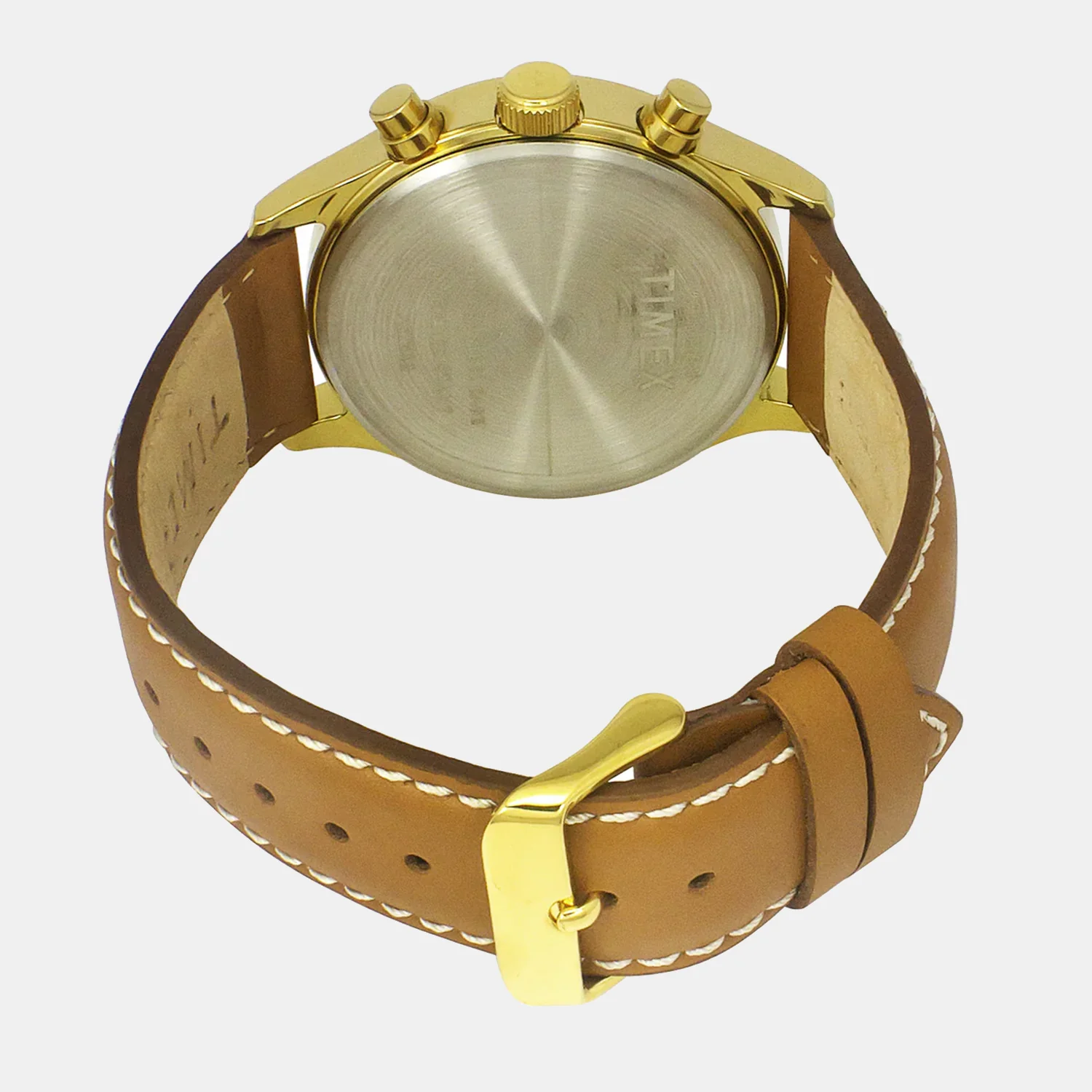 Men Quartz Beige Dial Analog Leather Watch TWEG19806 - Image 3