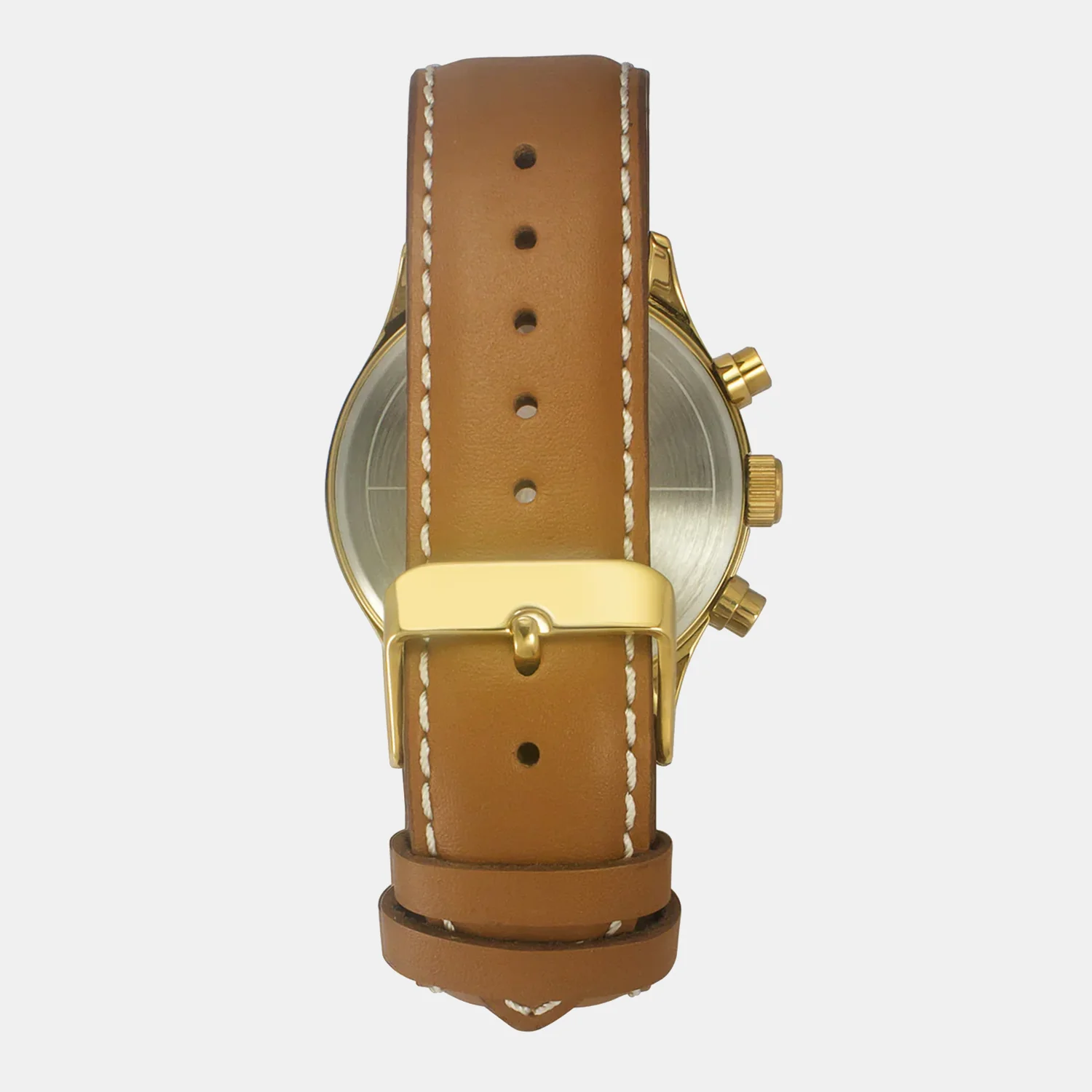 Men Quartz Beige Dial Analog Leather Watch TWEG19806 - Image 4