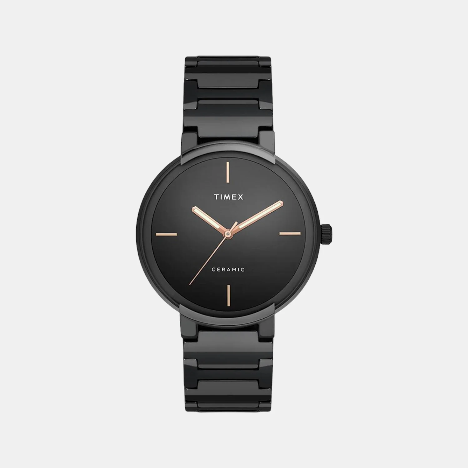 Men Quartz Black Dial Analog Ceramic Watch TWEG21202