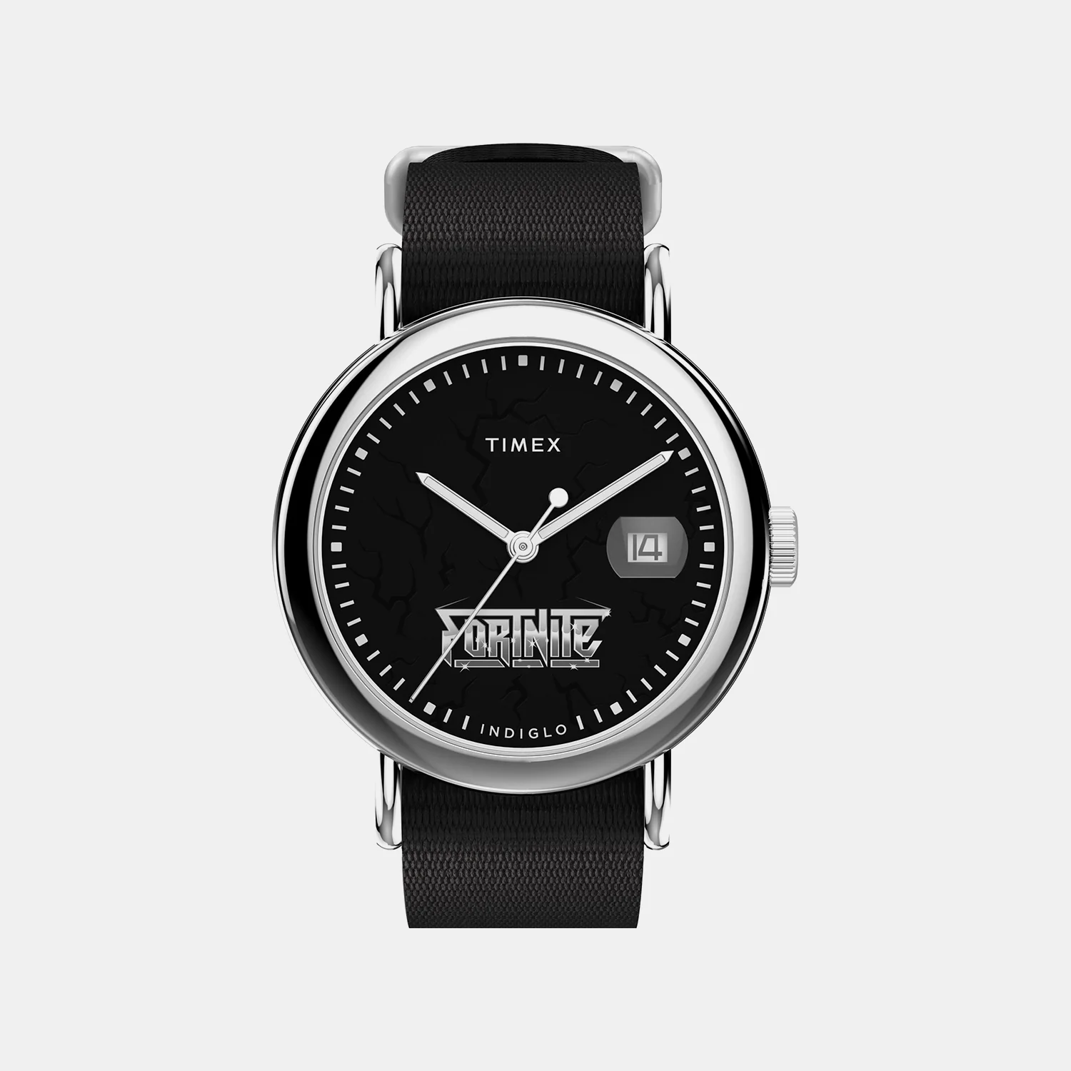 Men Quartz Black Dial Analog Fabric Watch TW2Y46400X6
