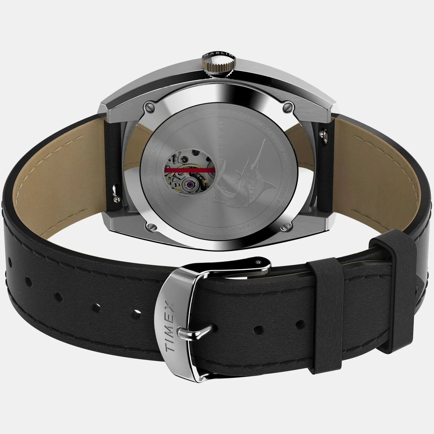 Men Quartz Black Dial Analog Leather Watch TW2V62100U9 - Image 3