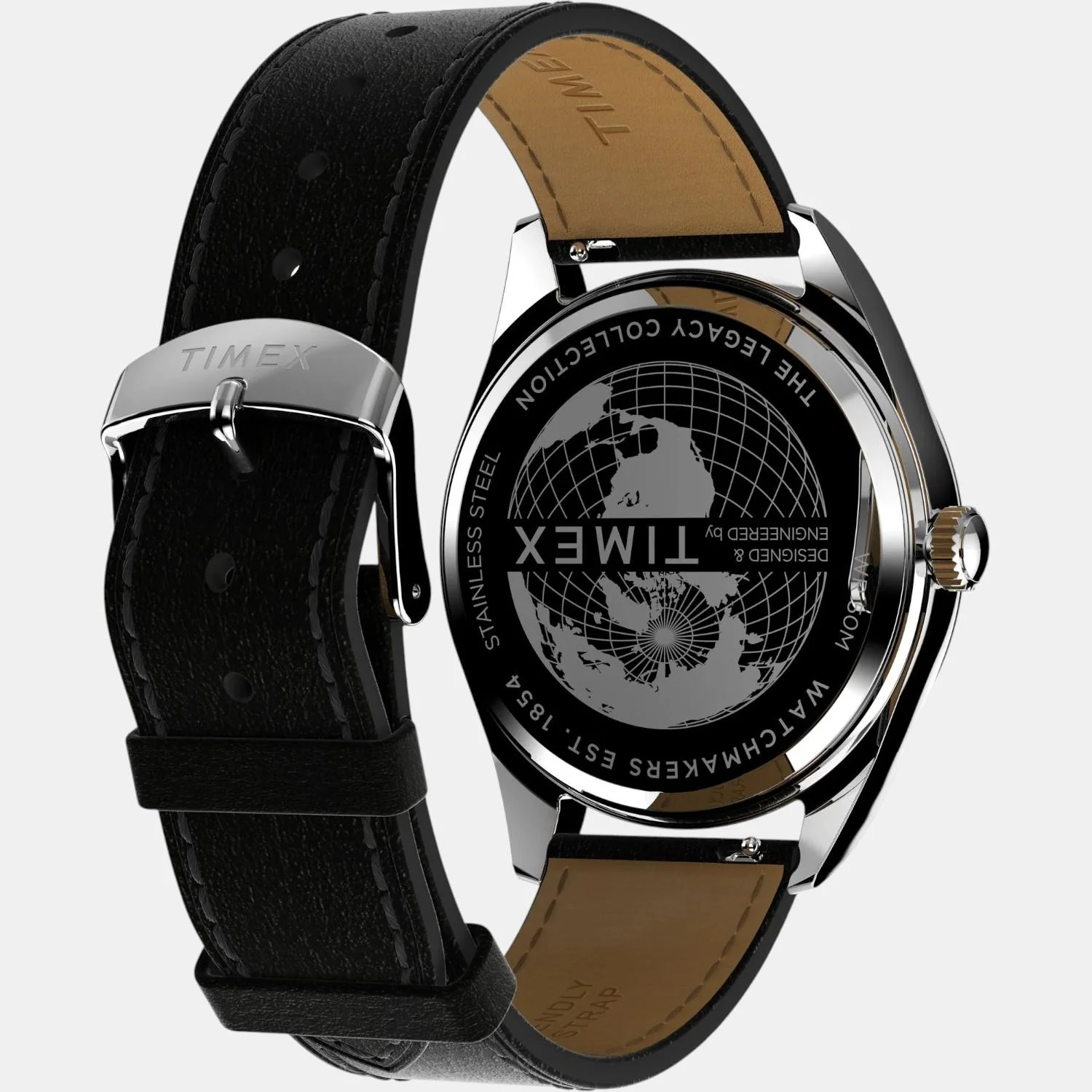 Men Quartz Black Dial Analog Leather Watch TW2W57400UJ - Image 5
