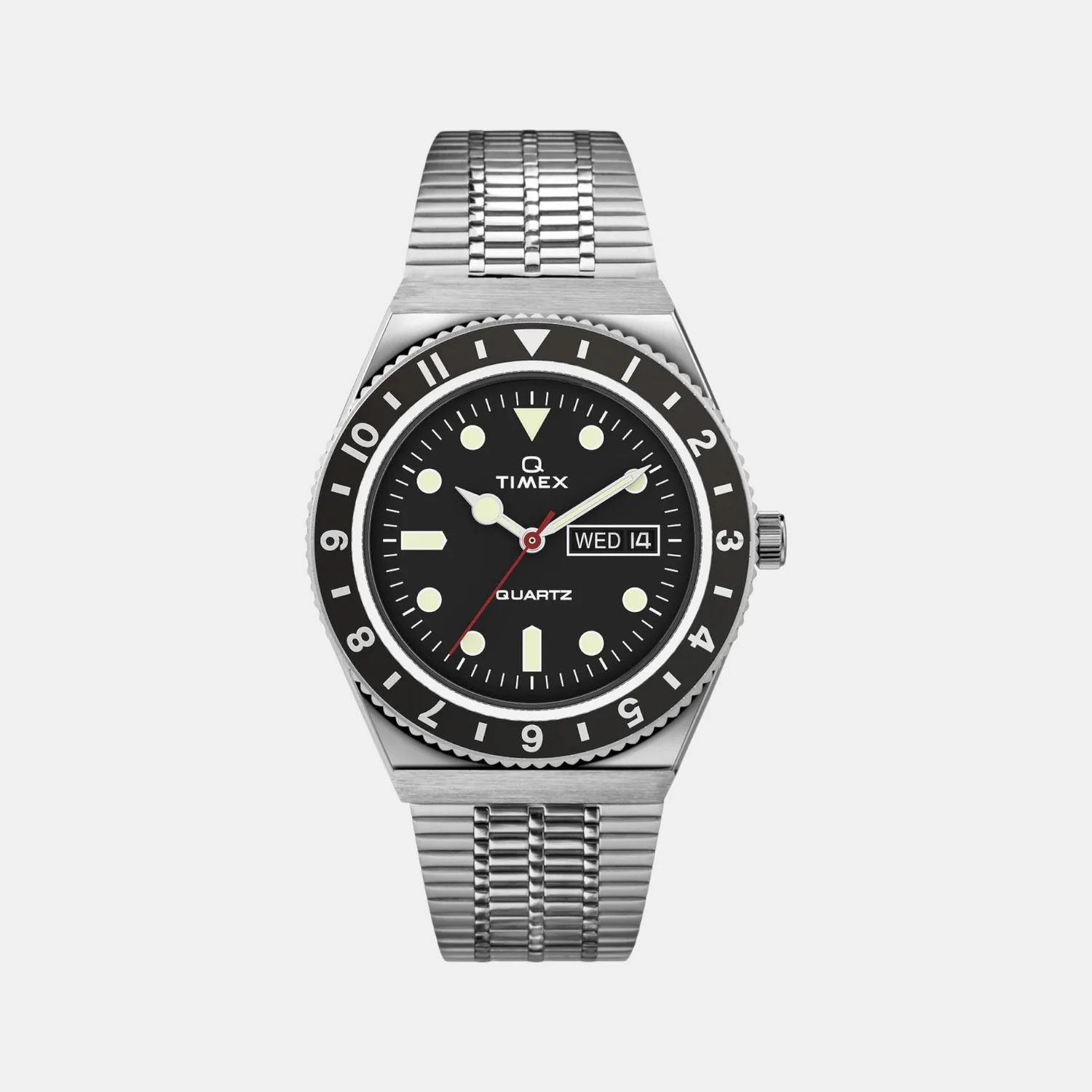 Men Quartz Black Dial Analog Stainless Steel Watch TW2U61800U9