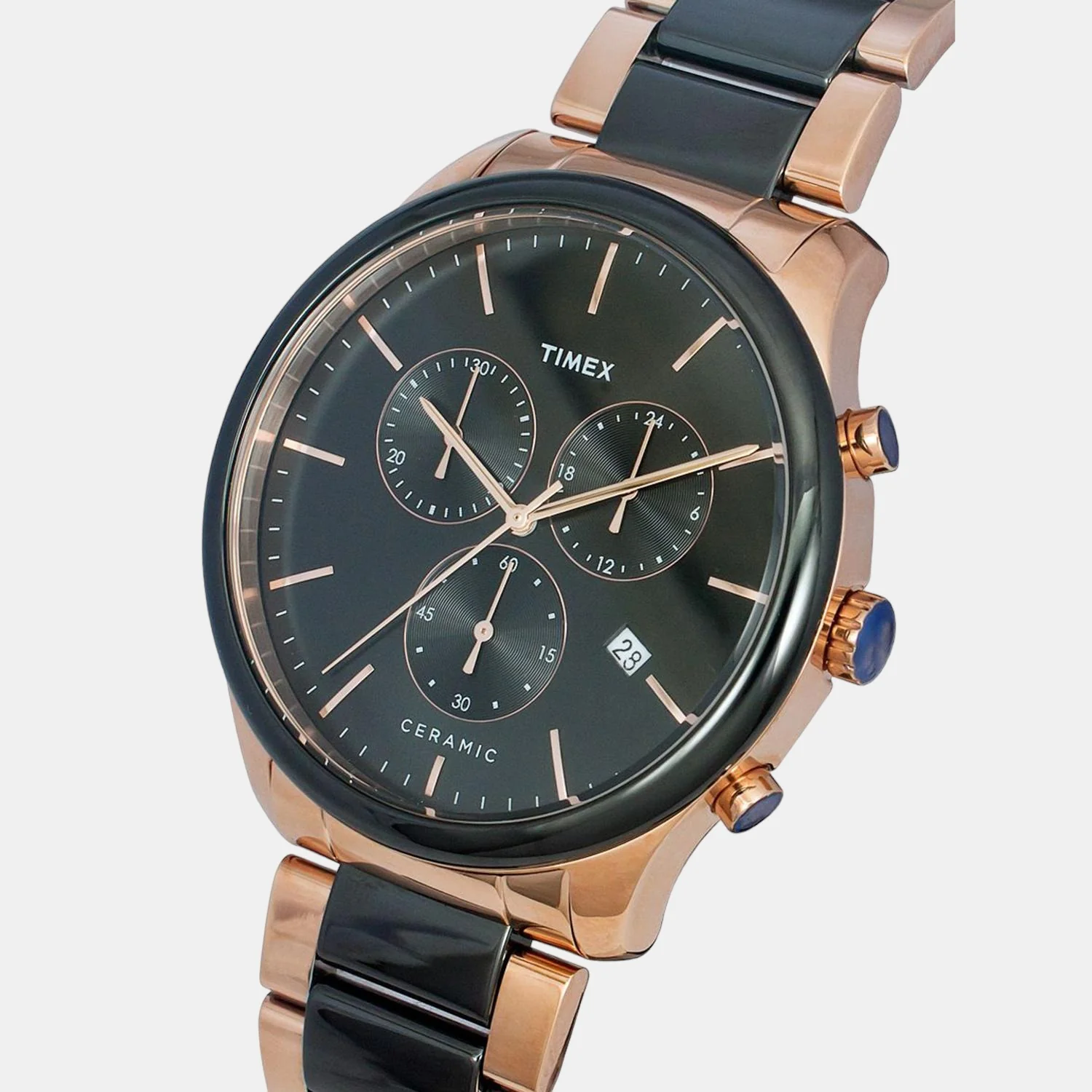 Men Quartz Black Dial Chronograph Stainless Steel Watch TWEG21702 - Image 5