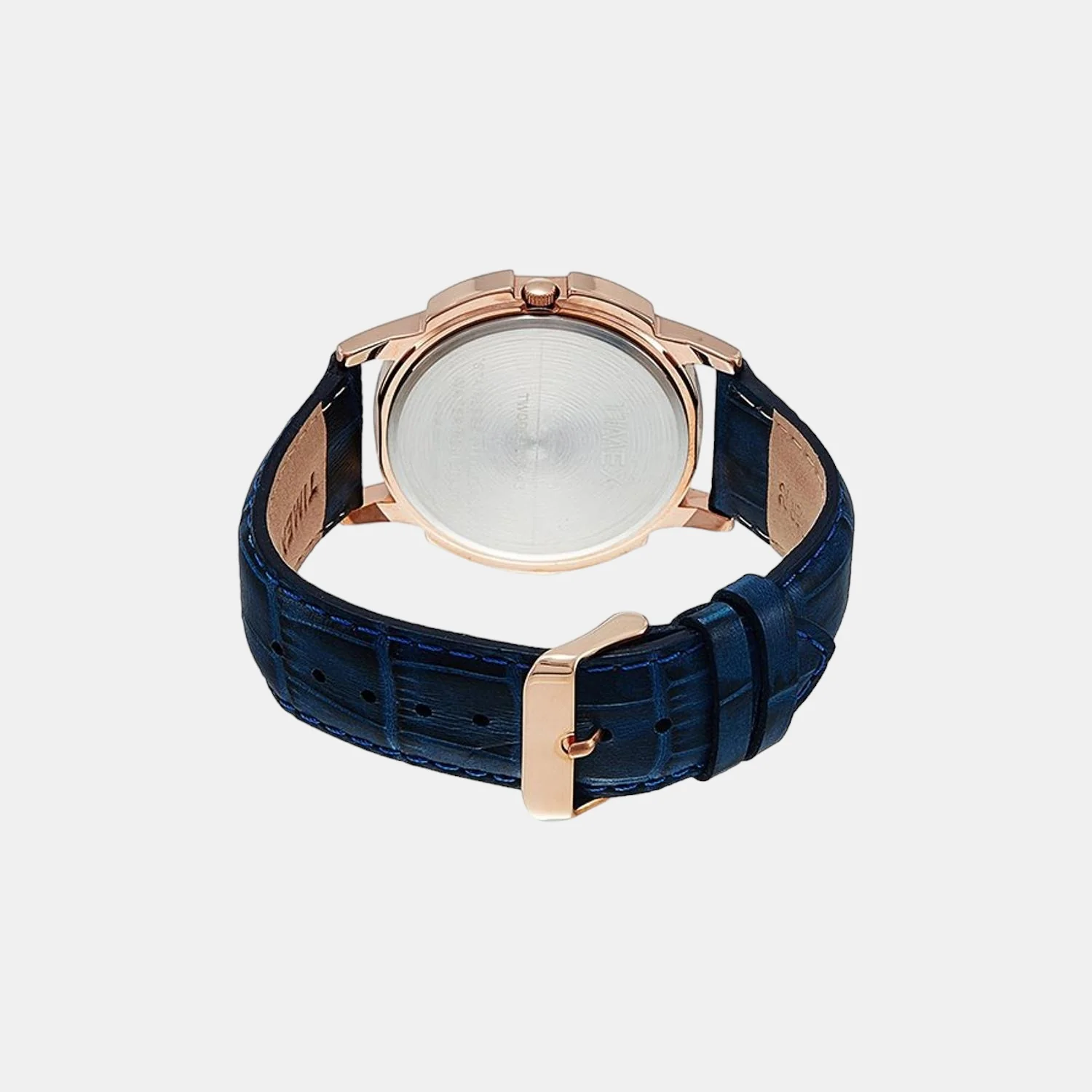 Men Quartz Blue Dial Analog Leather Watch TW000U310 - Image 2