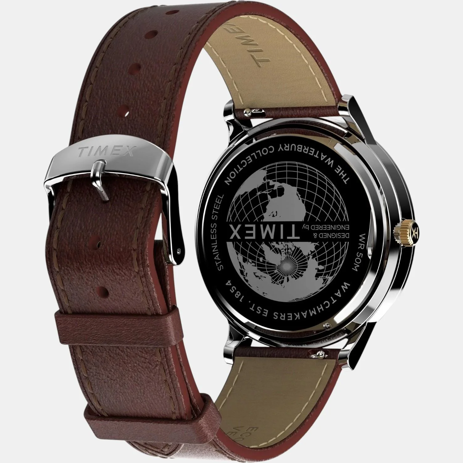 Men Quartz Blue Dial Analog Leather Watch TW2W75600UJ - Image 5