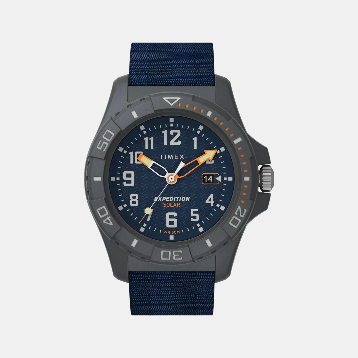 Men Quartz Blue Dial Analog Fabric Watch TW2V40300X6