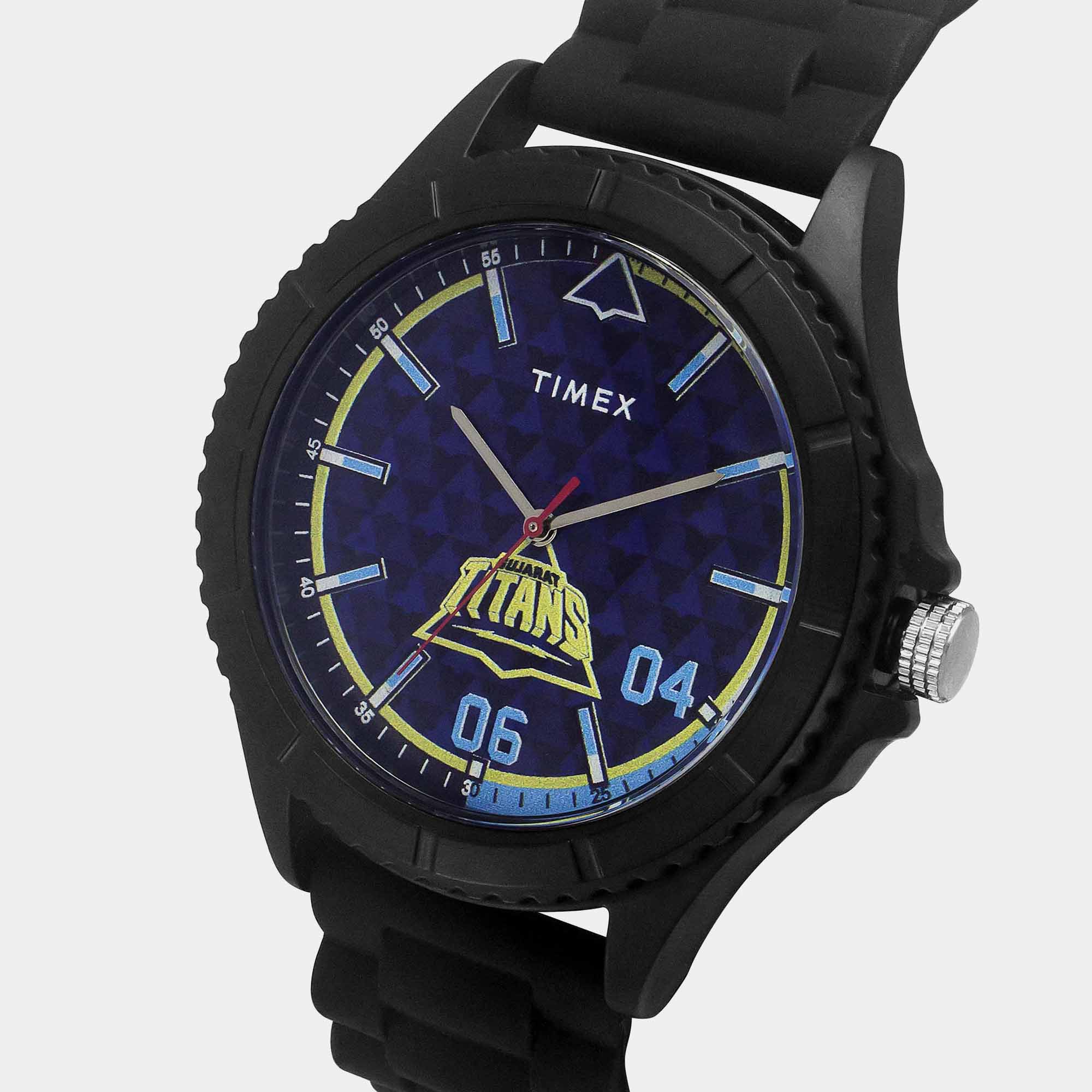 Men Quartz Blue Dial Analog Silicone Watch TW00ZR564 - Image 3