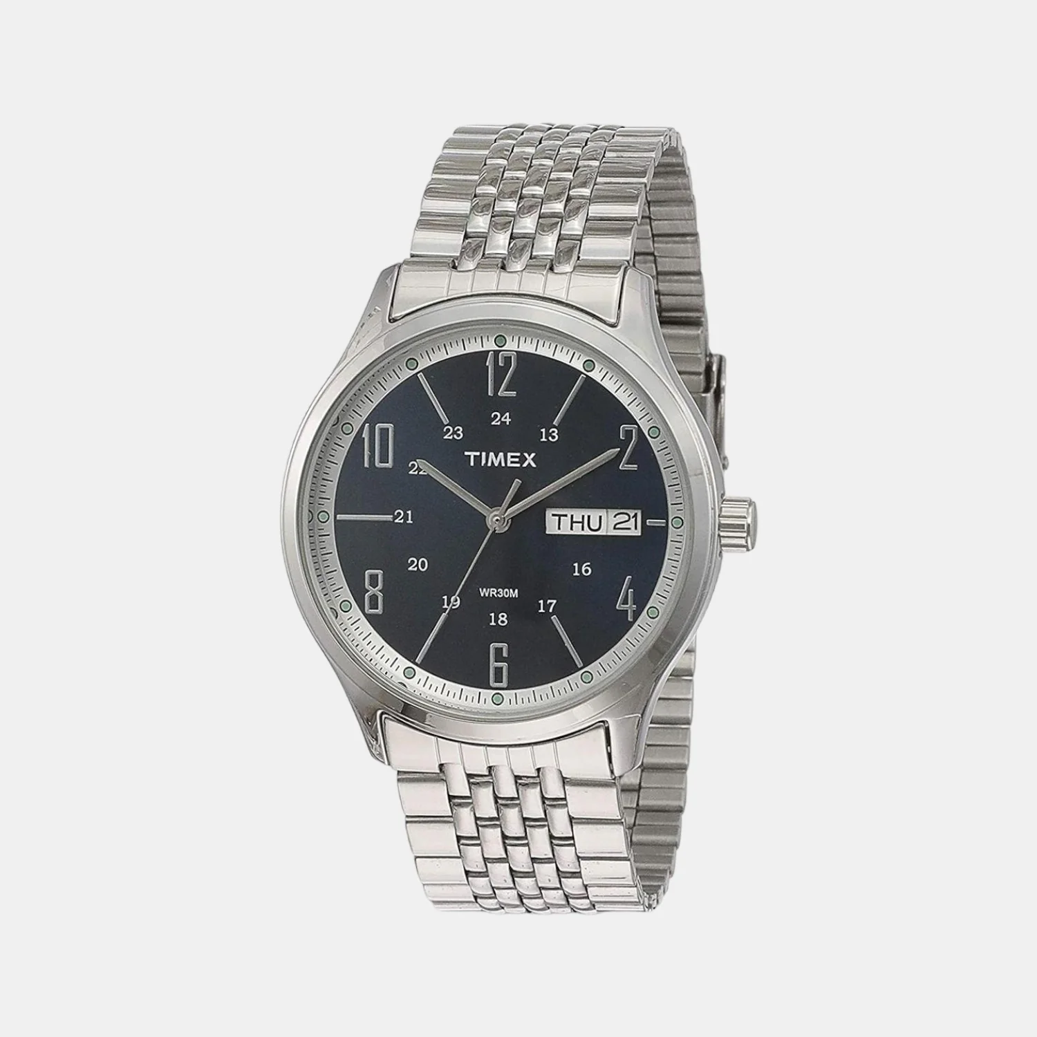 Men Quartz Blue Dial Analog Stainless Steel Watch TW0TG6501