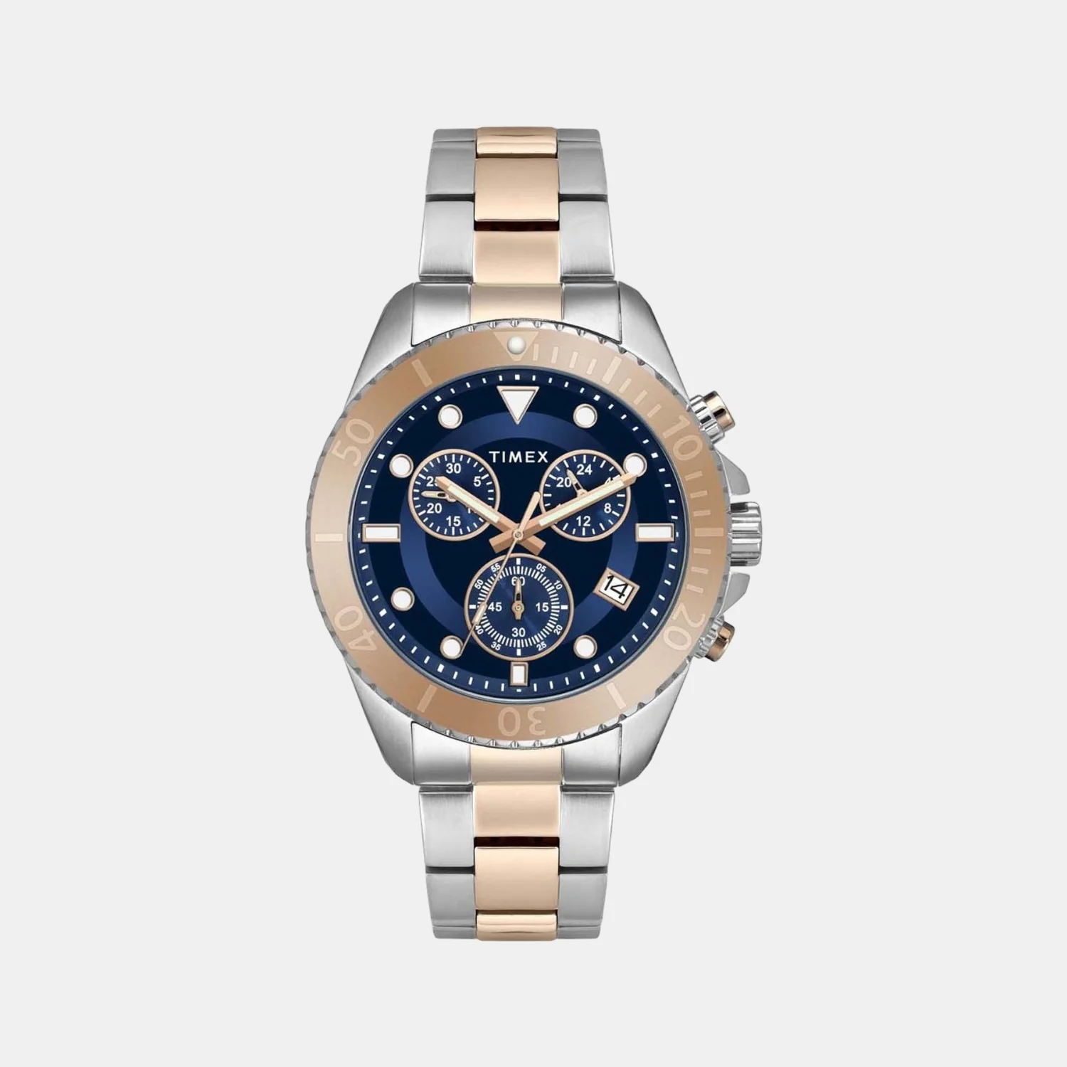 Men Quartz Blue Dial Chronograph Stainless Steel Watch TWEG20101