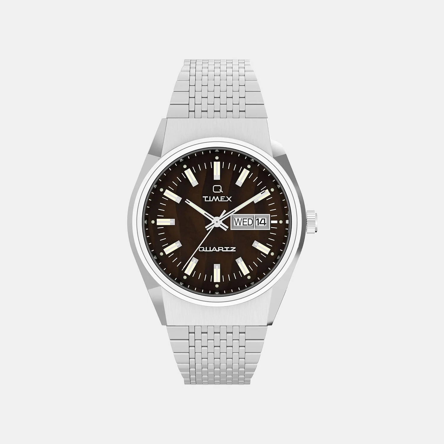 Men Quartz Brown Dial Analog Stainless Steel Watch TW2W62400UJ