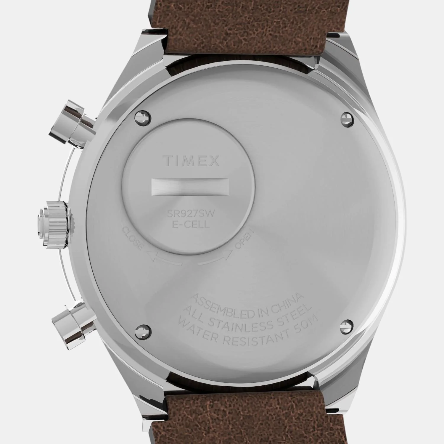 Men Quartz Cream Dial Analog Leather Watch TW2V42800U9 - Image 3