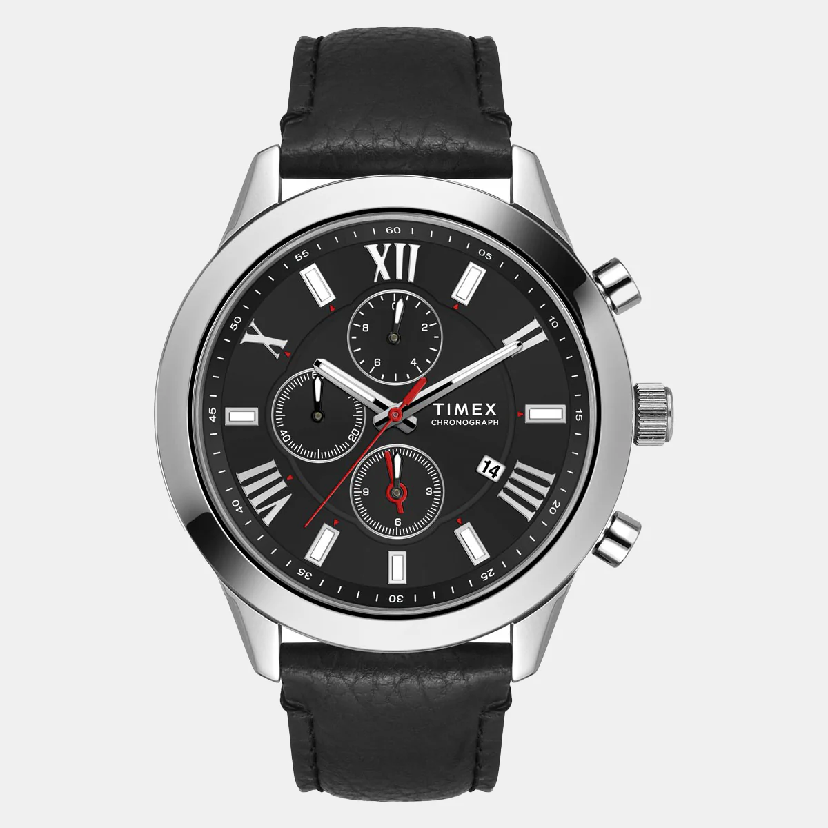 Men Quartz Black Dial Analog Leather Watch TWEG18509-EX - Image 2