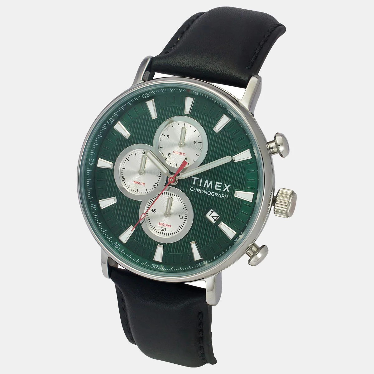 Men Quartz Green Dial Analog Leather Watch TWEG20023-EX - Image 3