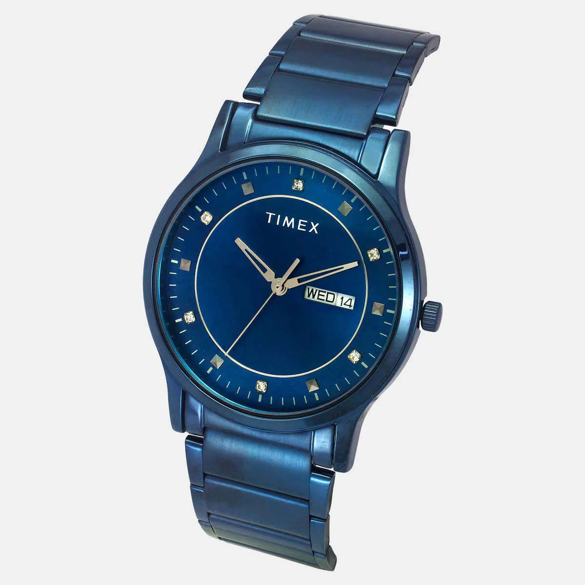 Men Quartz Blue Dial Analog Stainless Steel Watch TW000R458-EX - Image 3