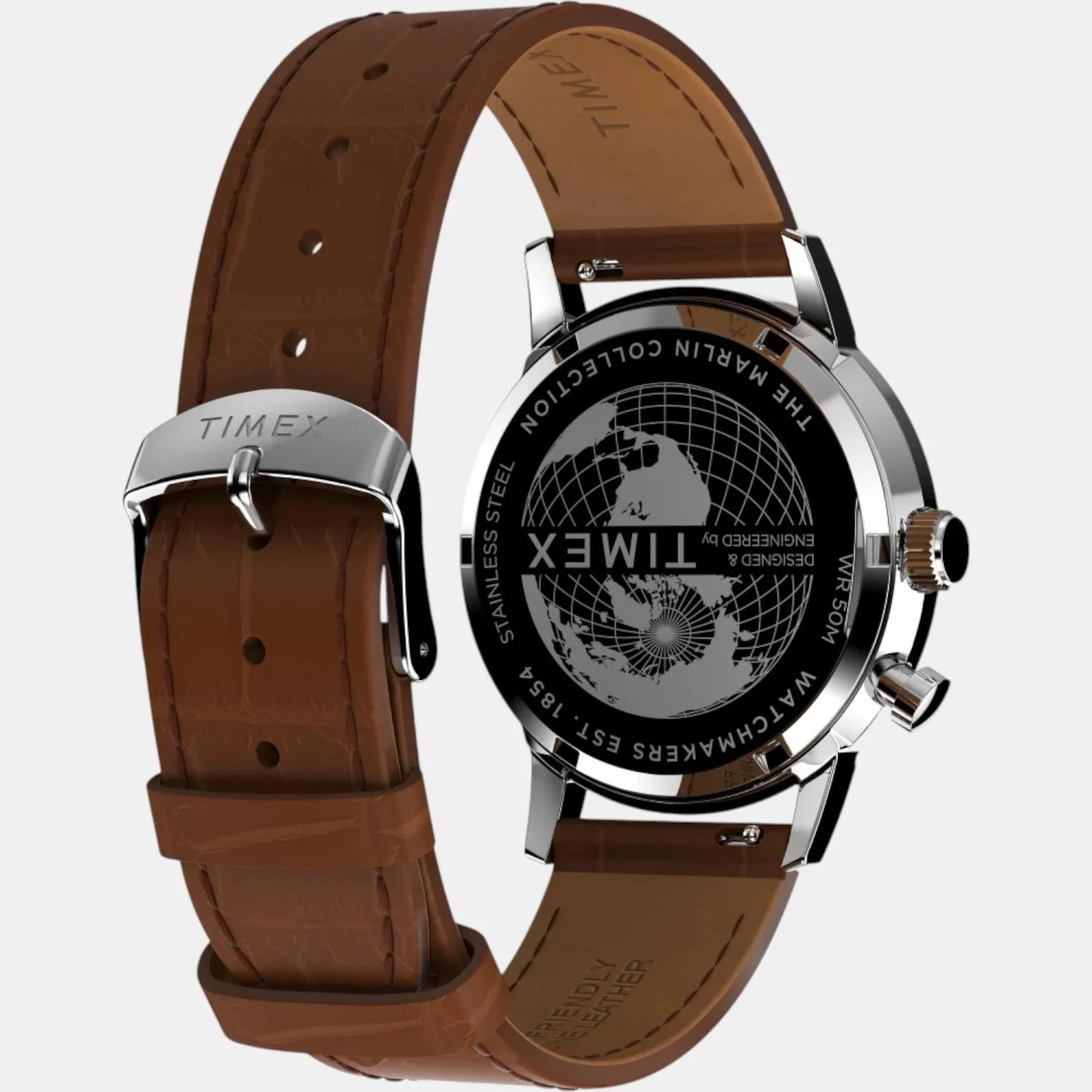 Men Quartz Green Dial Analog Leather Watch TW2W51000UJ - Image 5