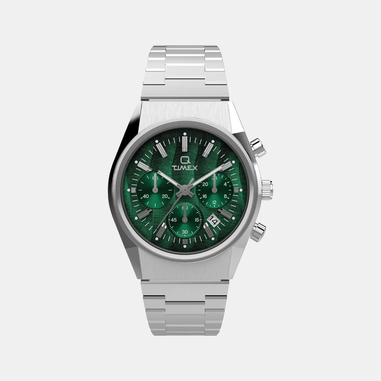 Men Quartz Green Dial Analog Stainless Steel Watch TW2W33600UJ - Image 2