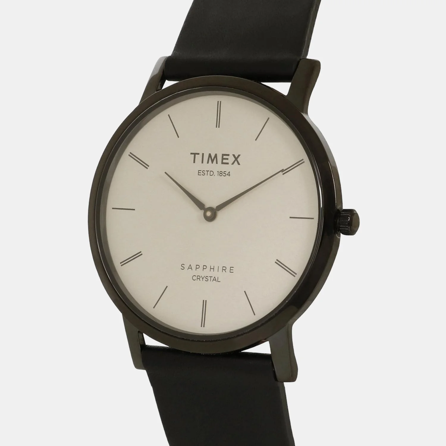Men Quartz Grey Dial Analog Leather Watch TWEG17407 - Image 3