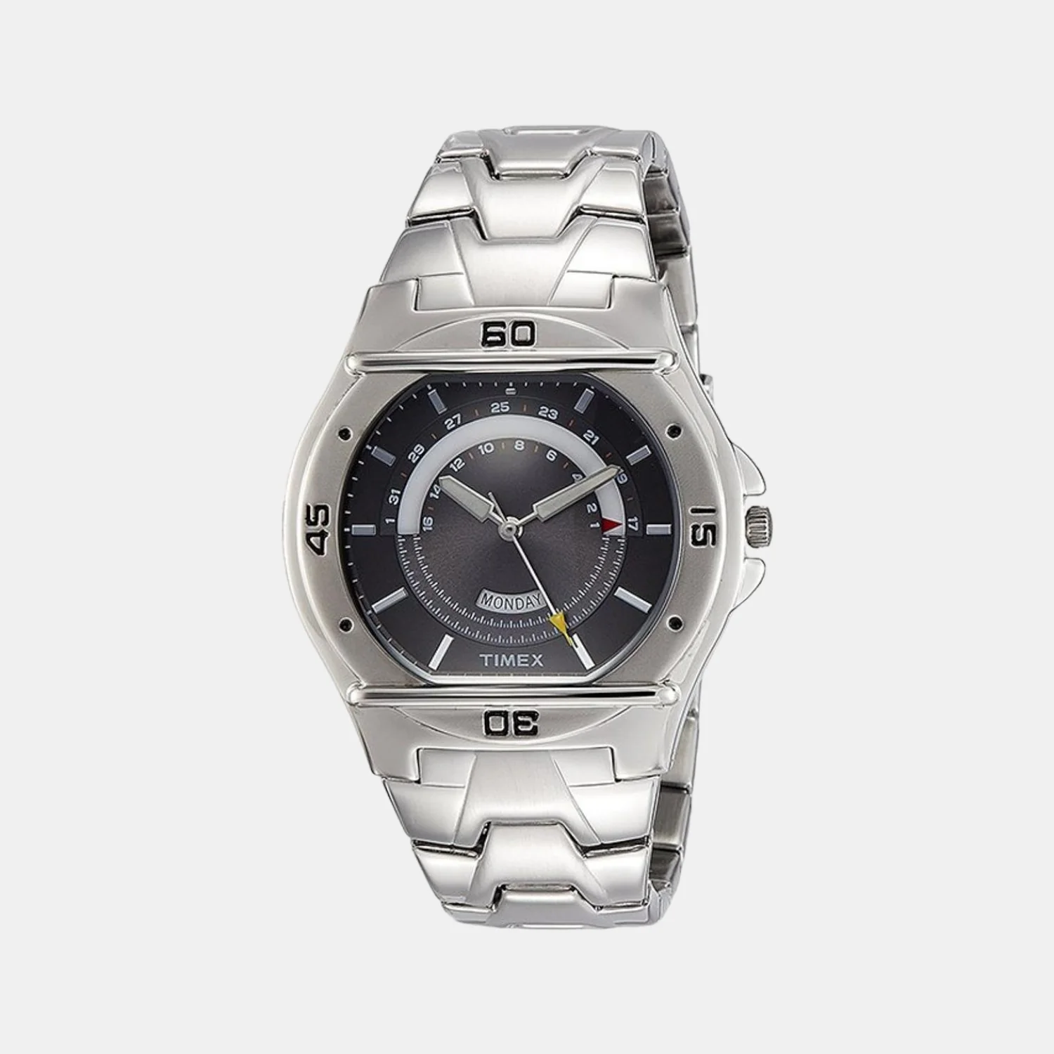 Men Quartz Grey Dial Analog Stainless Steel Watch TW000EL07