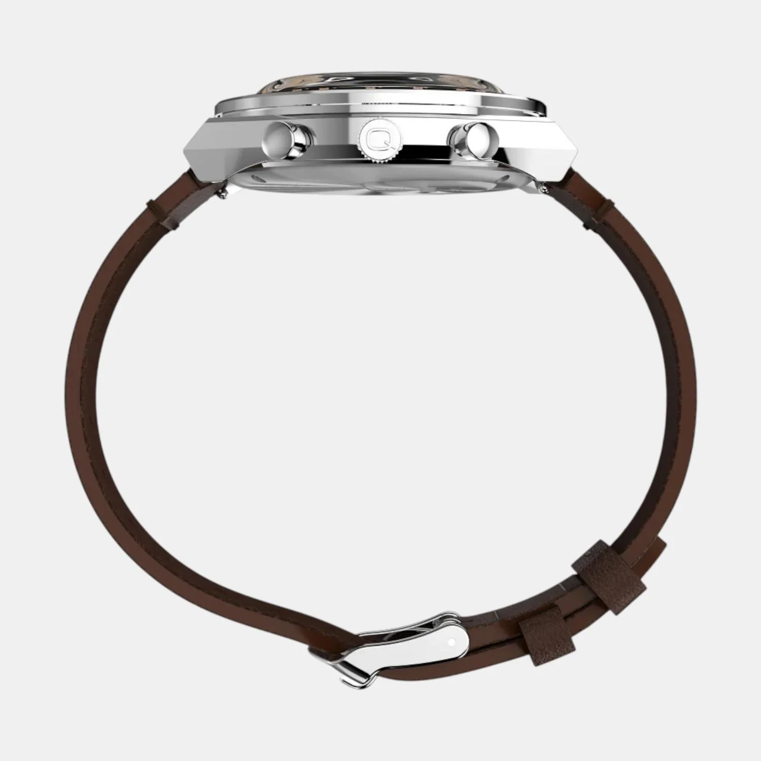 Men Quartz Rose Gold Dial Analog Leather Watch TW2W51800UJ - Image 3