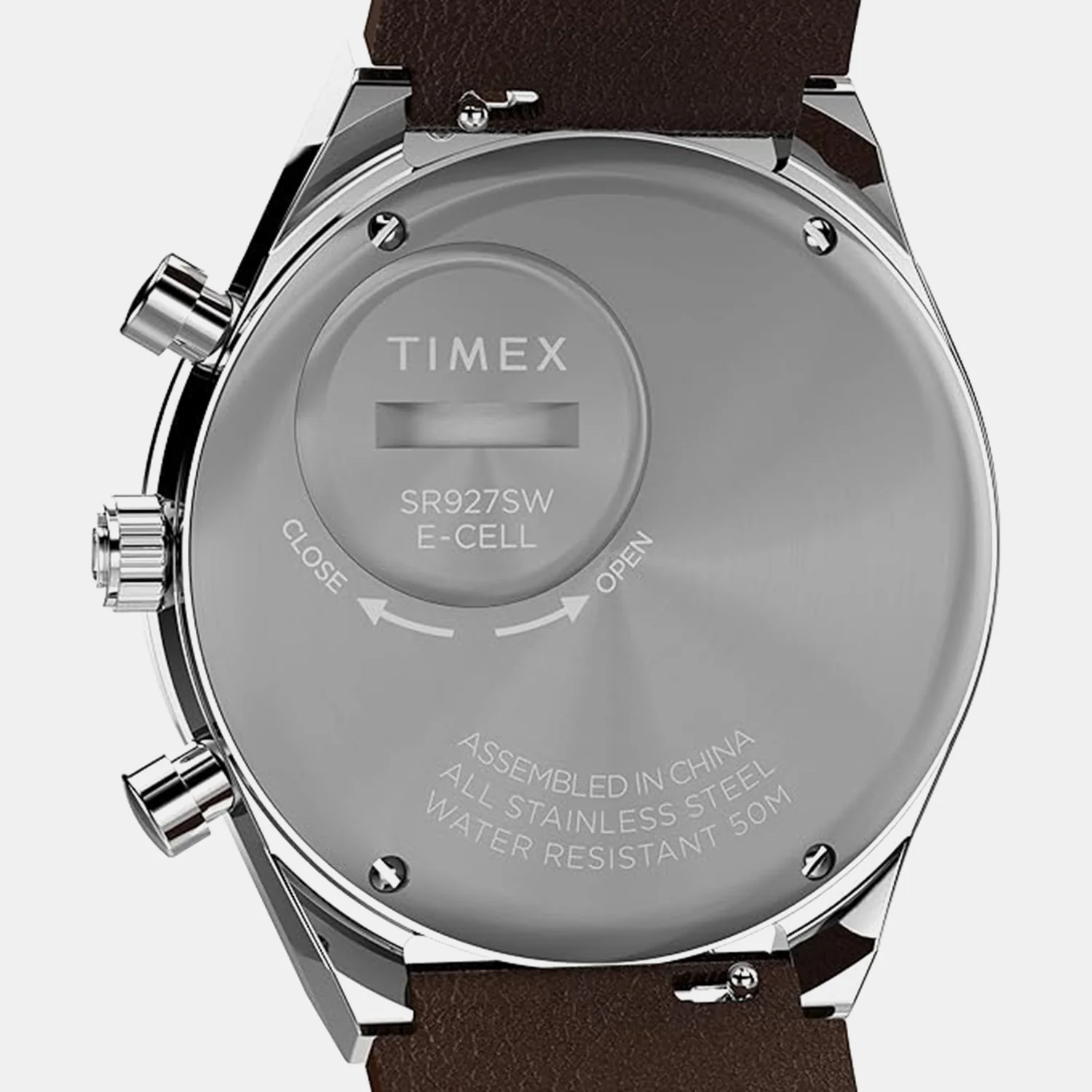 Men Quartz Rose Gold Dial Analog Leather Watch TWEG26409 - Image 5