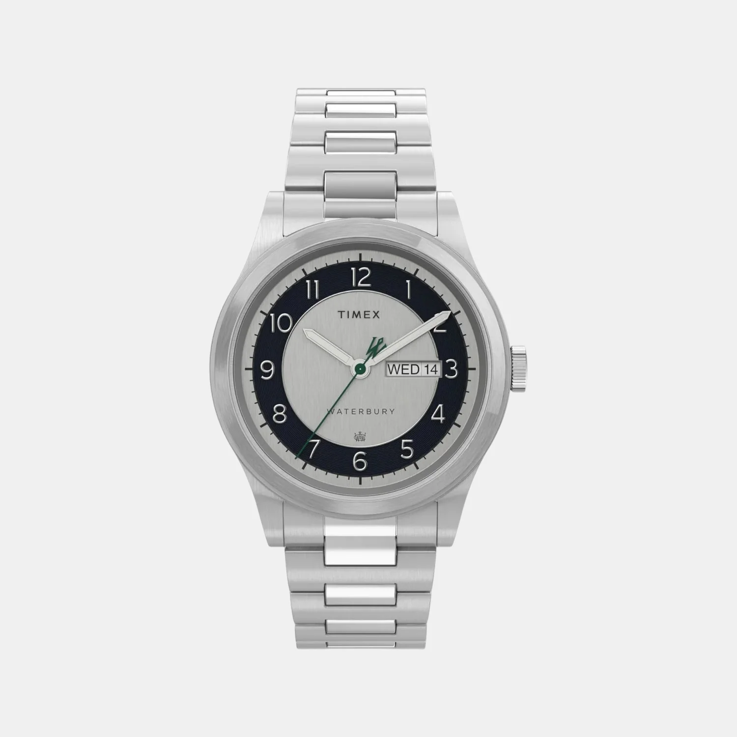 Men Quartz Silver Dial Analog Stainless Steel Watch TW2U99300UJ