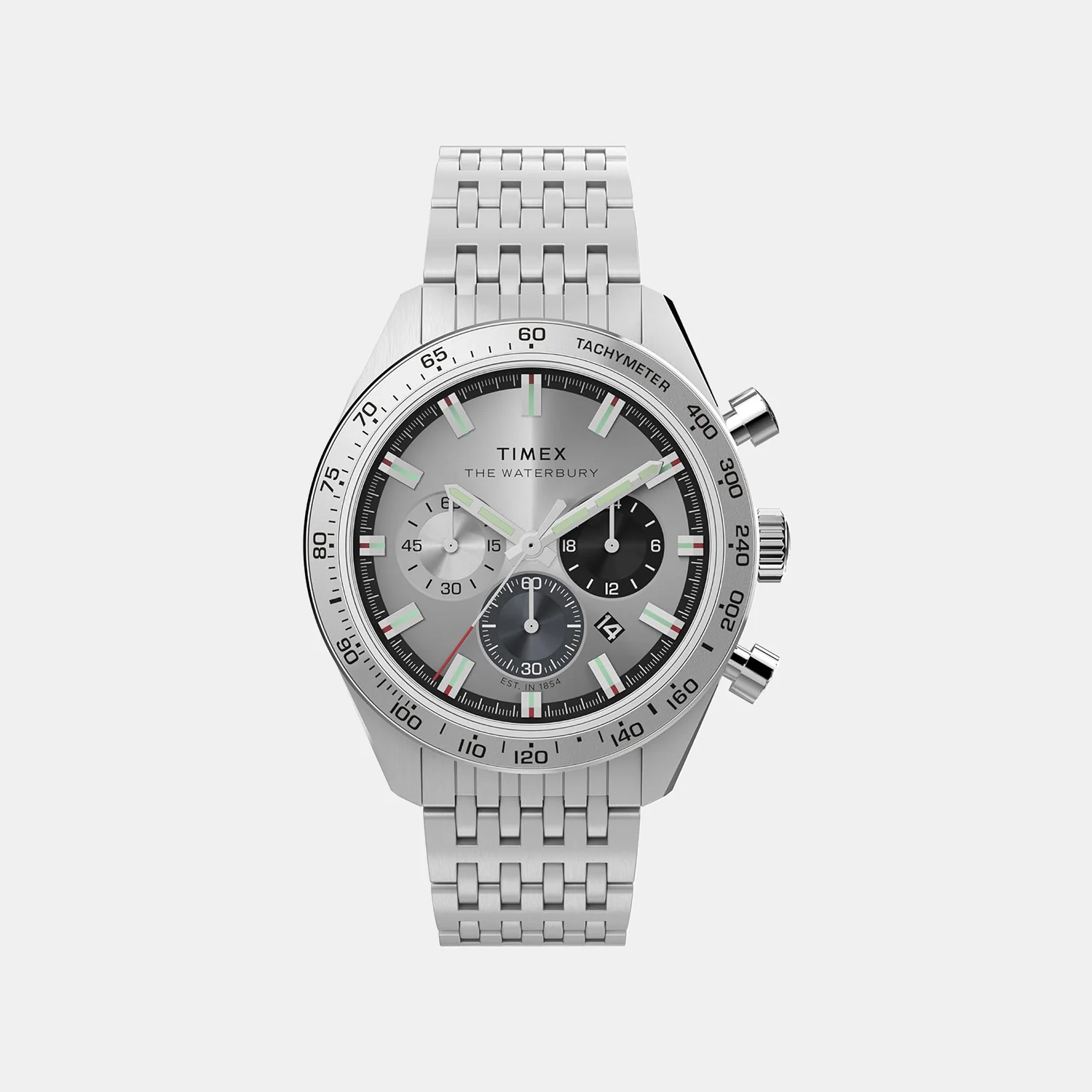 Men Quartz Silver Dial Analog Stainless Steel Watch TW2Y18700UJ