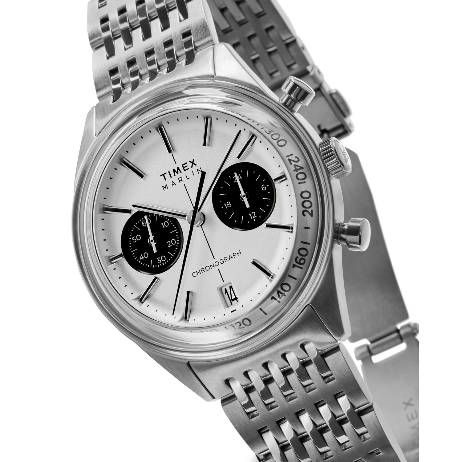 Men Quartz Silver Dial Chronograph Stainless Steel Watch TW2Y24600IK - Image 3