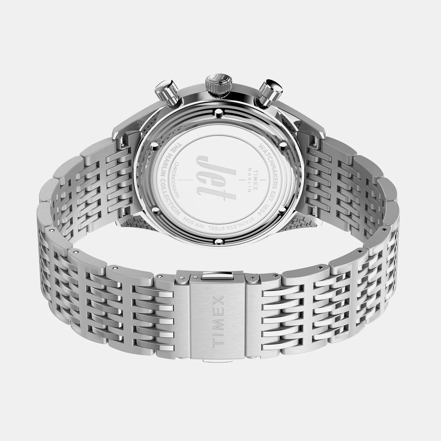 Men Quartz Silver Dial Chronograph Stainless Steel Watch TW2Y24600IK - Image 6