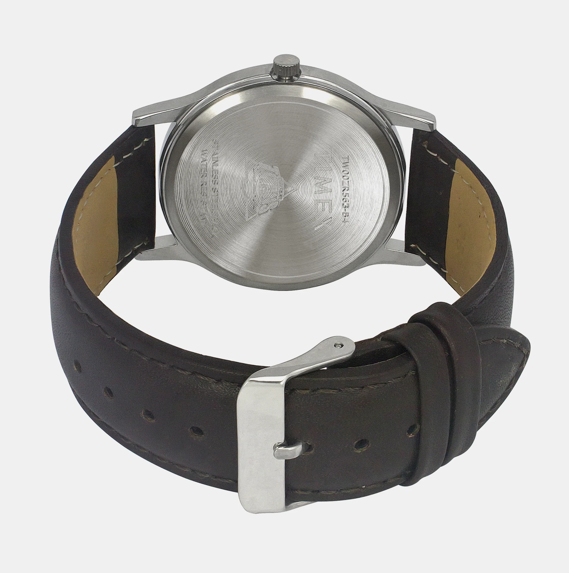 Men Quartz White Dial Analog Leather Watch TW00ZR563 - Image 4