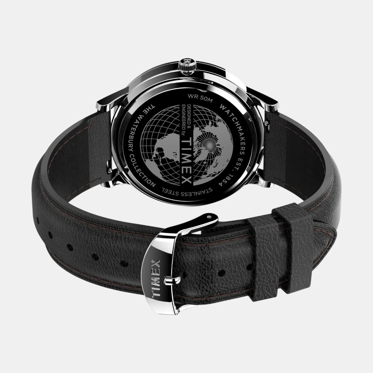 Men Quartz White Dial Analog Leather Watch TW2U88400UJ - Image 4