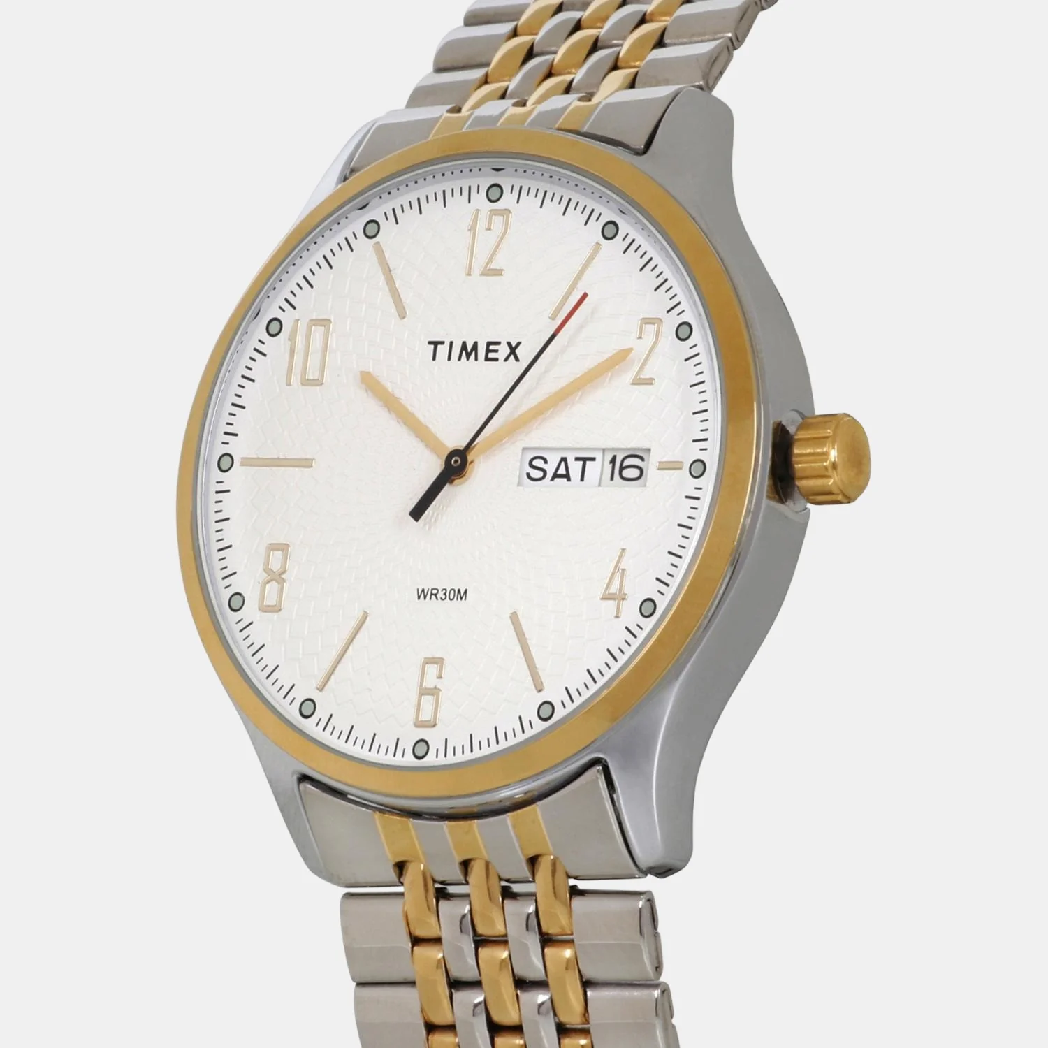 Men Quartz White Dial Analog Stainless Steel Watch TW0TG6507 - Image 3