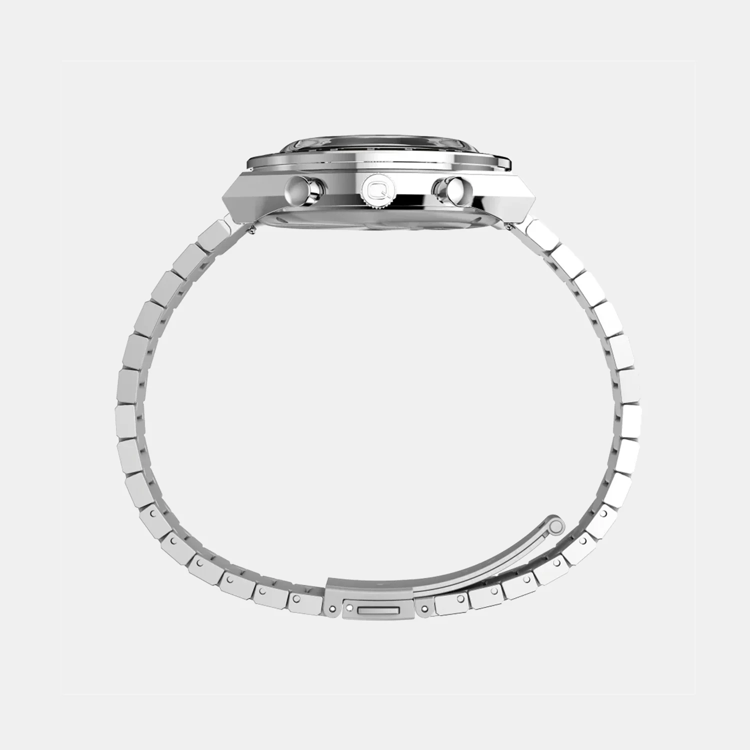 Q Timex Men Quartz White Dial Chronograph Stainless Steel Watch TW2W53300UJ - Image 3