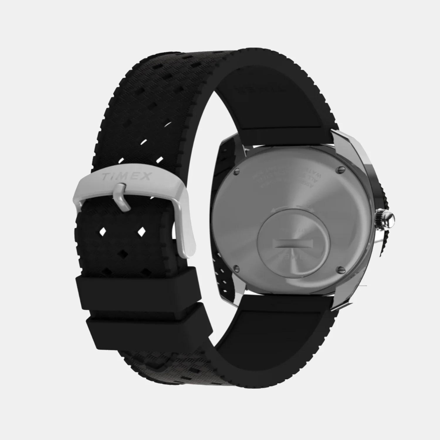 Q Timex Men Quartz Black Dial Analog Rubber Watch TW2W22400U9 - Image 4