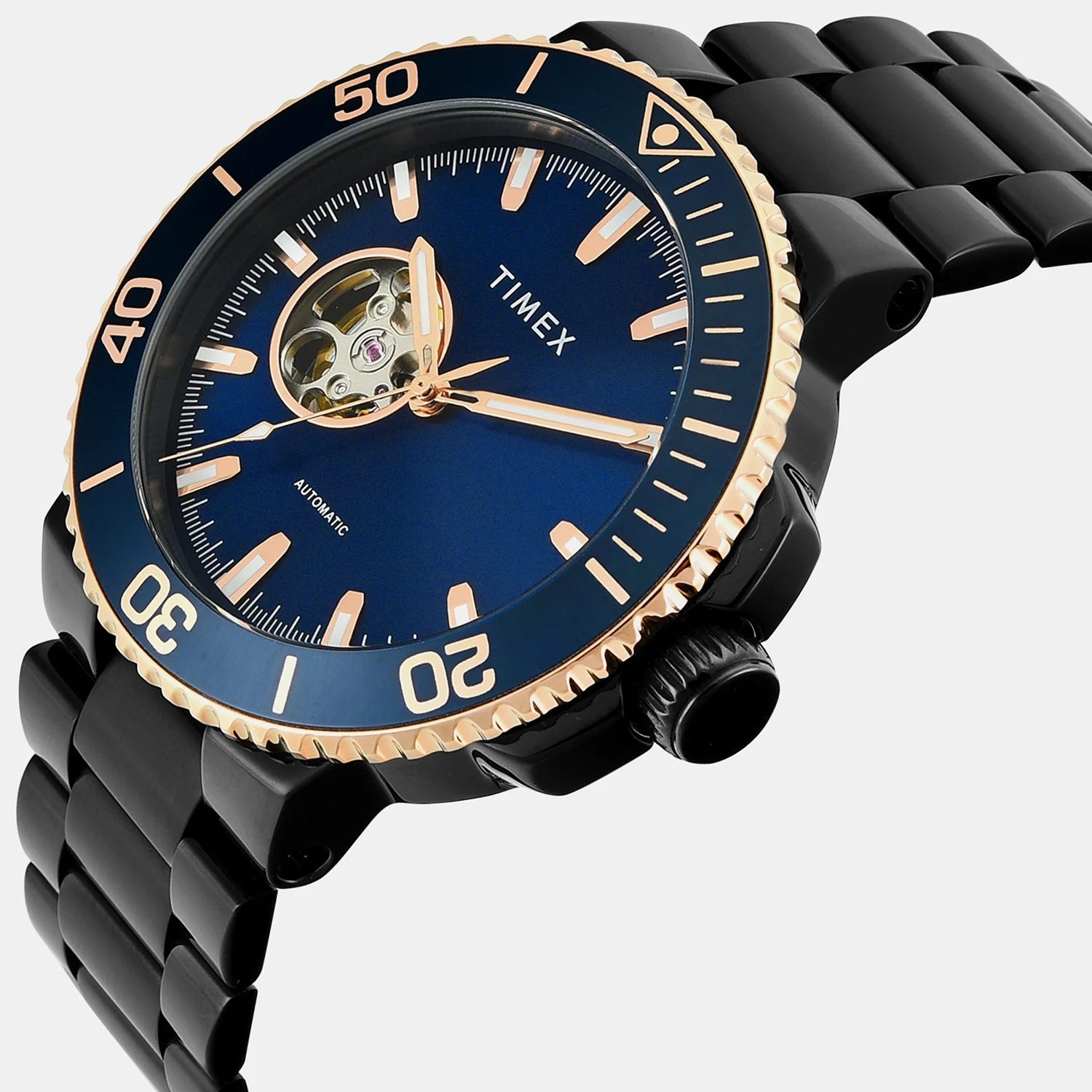 Signio Men Automatic Blue Dial Analog Stainless Steel Watch TWEG31702 - Image 2