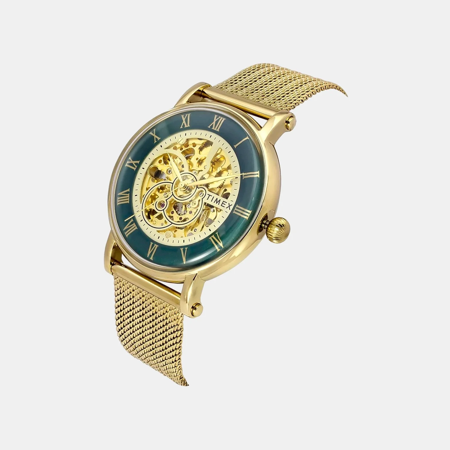 Signio Men Automatic Green Dial Analog Stainless Steel Watch TWEG16721 - Image 2
