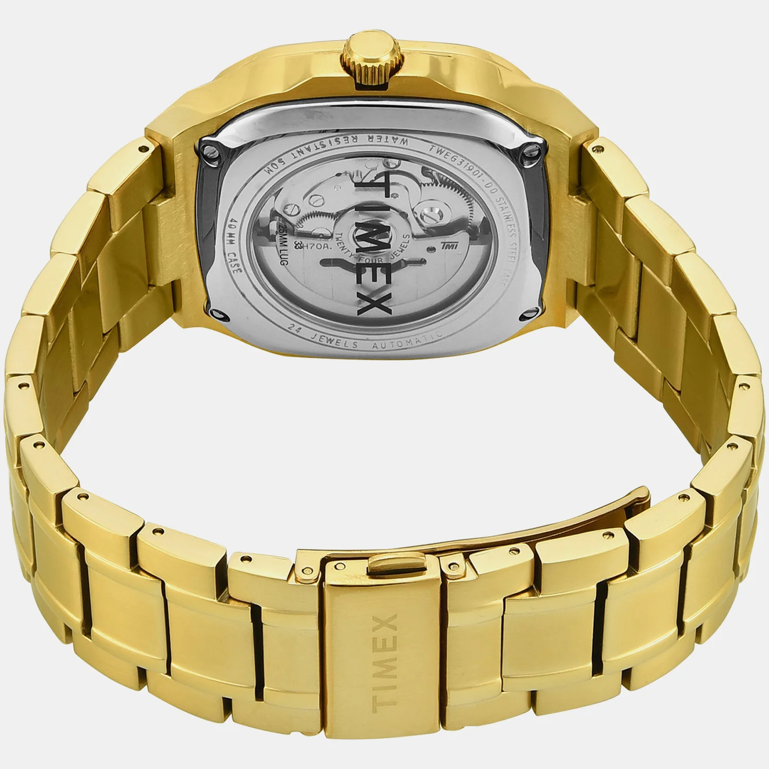 Signio Men Automatic Green Dial Analog Stainless Steel Watch TWEG31901 - Image 5