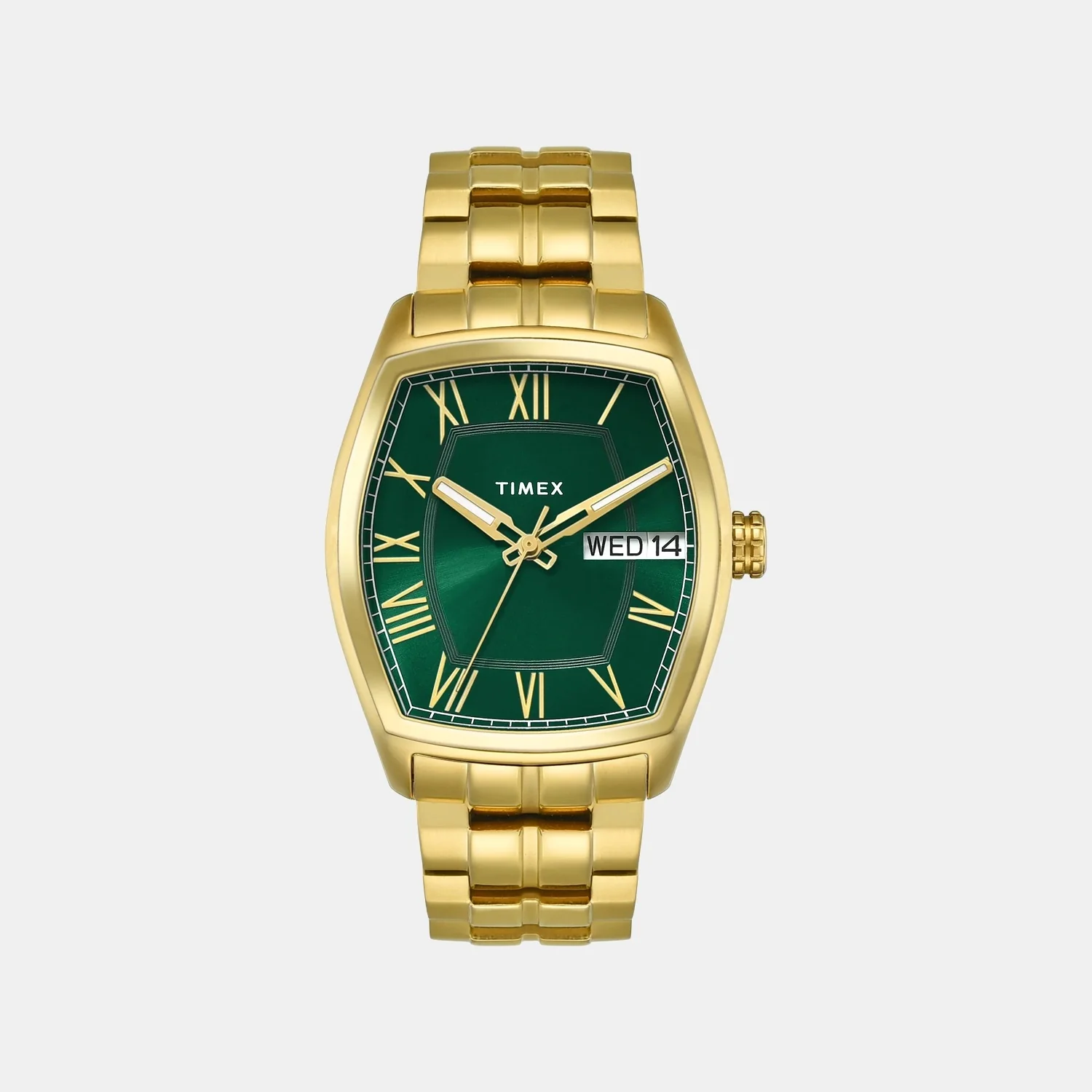 Signio Men Quartz Green Dial Analog Stainless Steel Watch TWEG25905