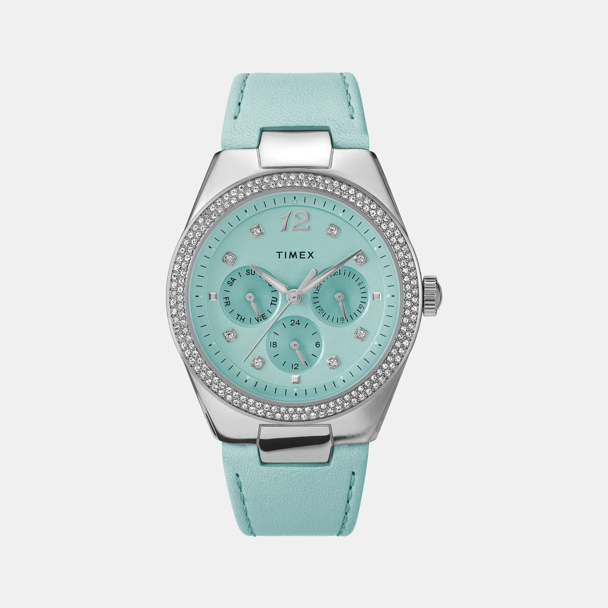 Trend Women Quartz Powder Blue Dial Analog Brass Watch TW2V80400UJ