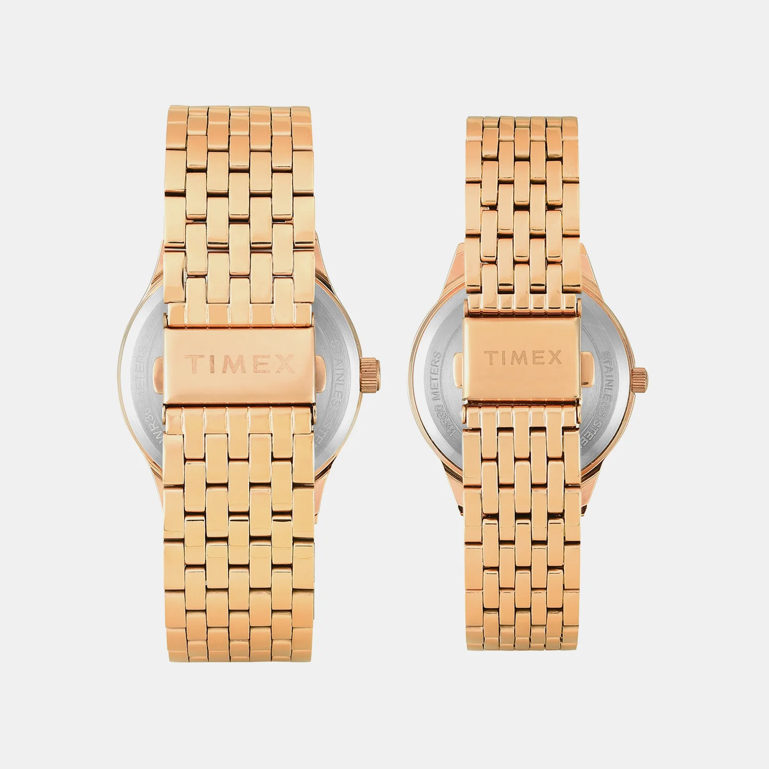 Trendline Couple Quartz Brown Dial Multi-Function Stainless Steel Watch TW00PR349 - Image 6