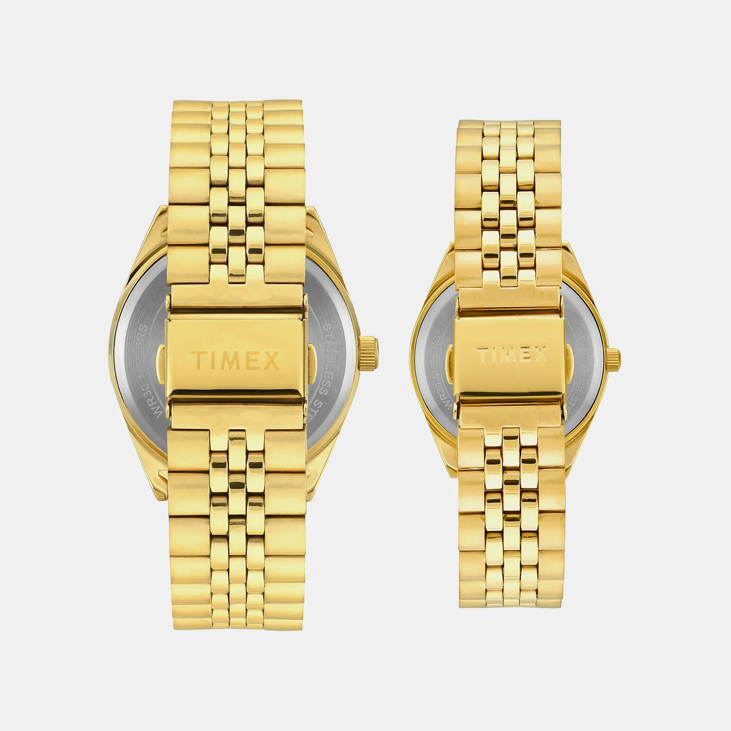 Trendline Couple Quartz Champagne Dial Multi-Function Stainless Steel Watch TW00PR345 - Image 6