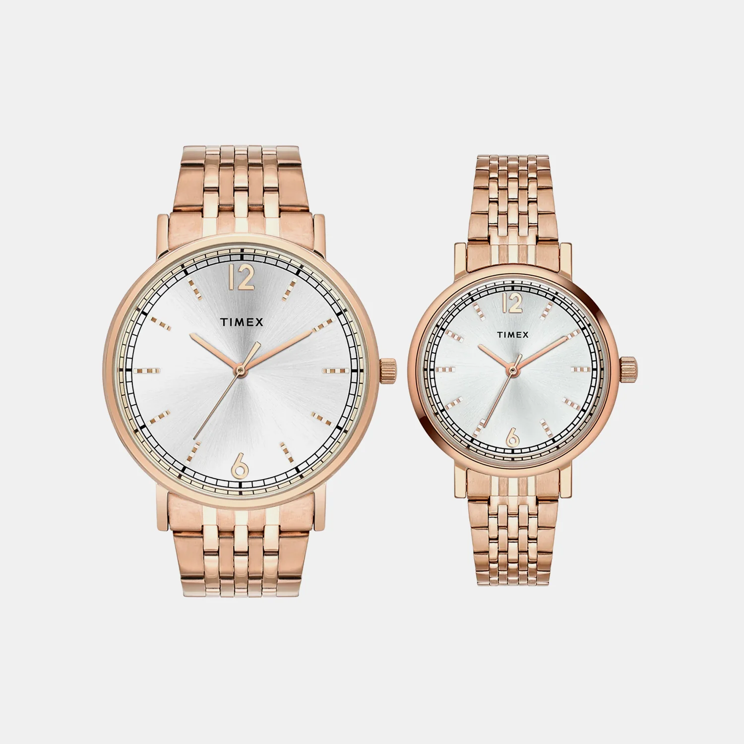 Trendline Couple Quartz Silver Dial Analog Stainless Steel Watch TW00PR338