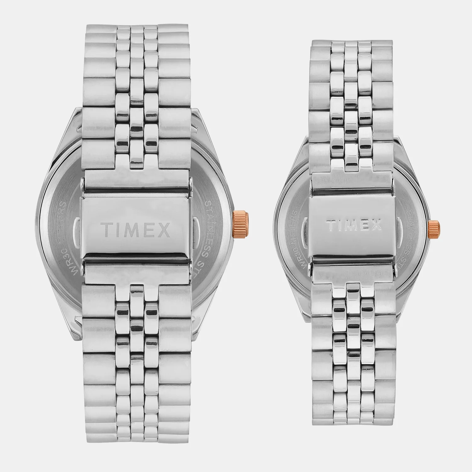 Trendline Couple Quartz Silver Dial Analog Stainless Steel Watch TW00PR343 - Image 5