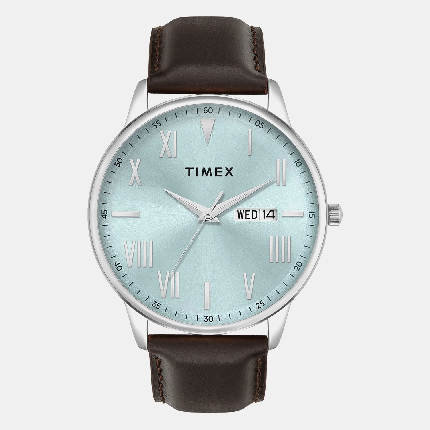 Trendline Men Quartz Blue Dial Analog Leather Watch TWTG12113
