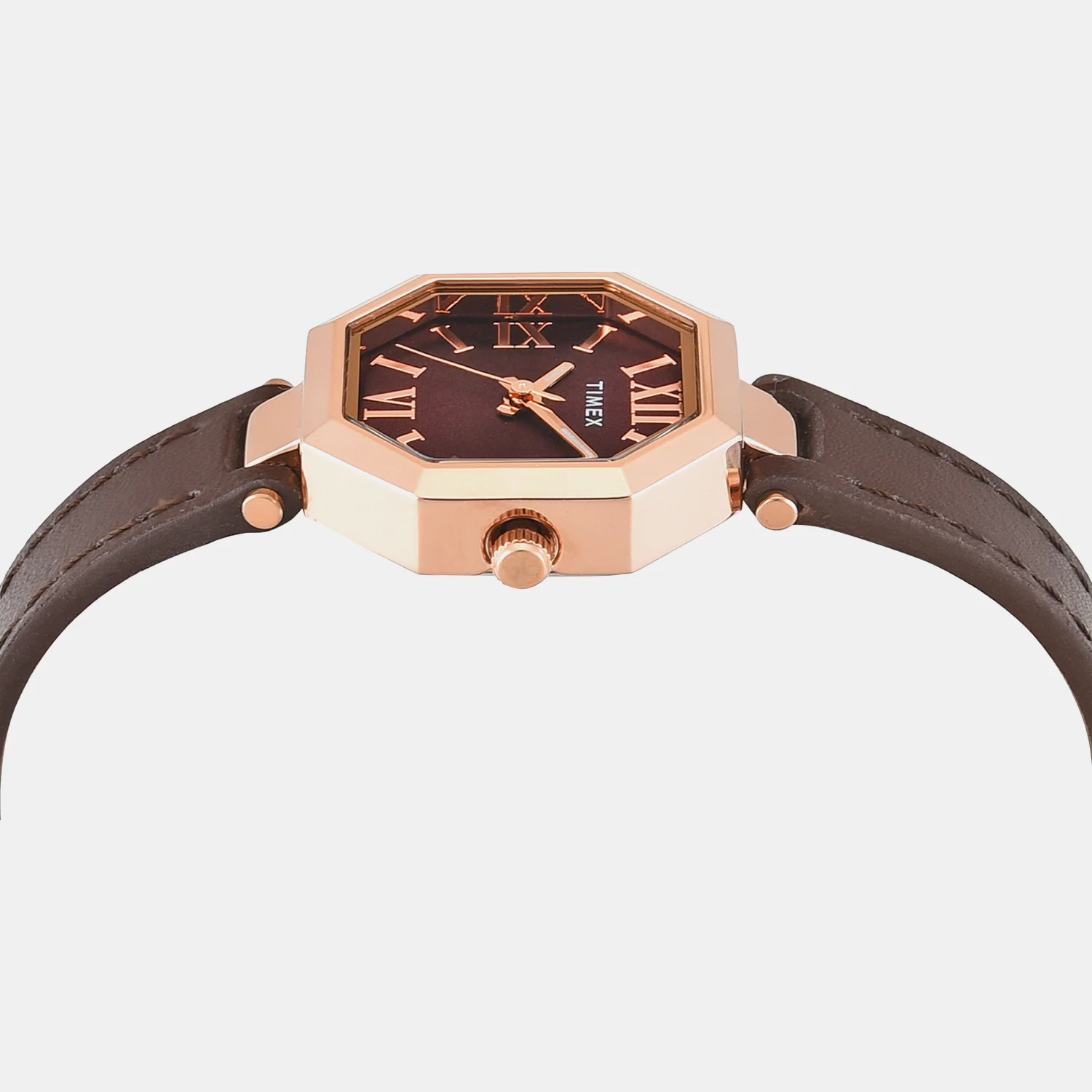 Trendline Women Quartz Brown Dial Analog Leather Watch TWEL26901 - Image 3